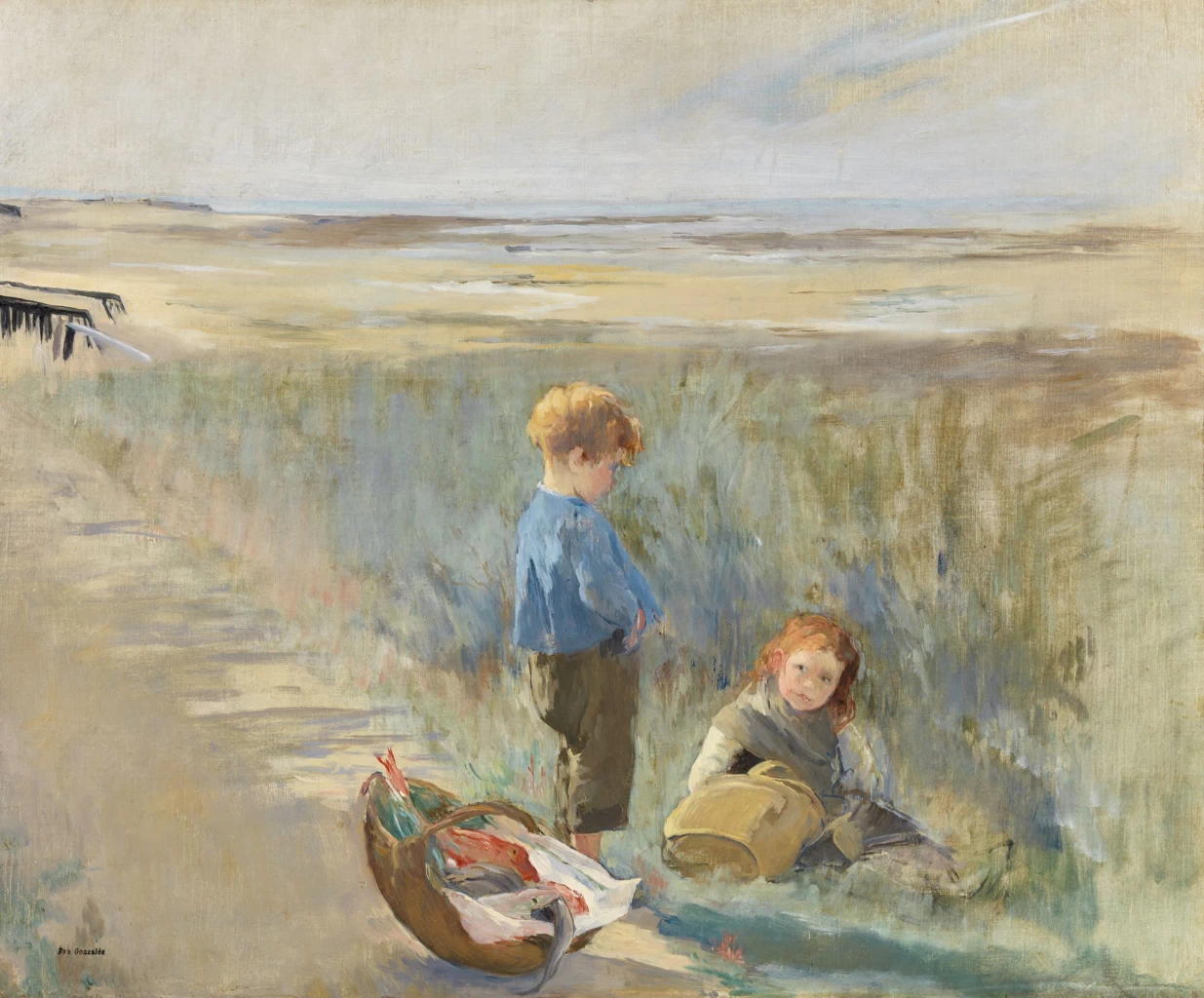 Bambini sulle dune di sabbia, Grandcamp - National Gallery of Ireland, Dublino